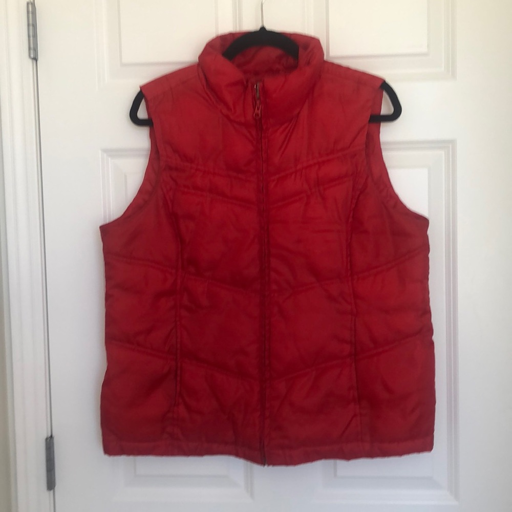 Red Merona Puffer Vest